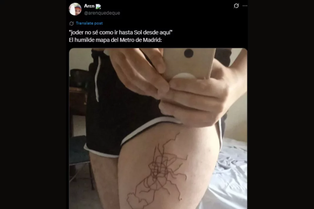 El tatuaje de Madrid que todos comentan
