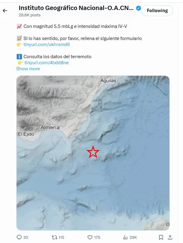 Un terremoto de magnitud 5,5 se deja sentir en toda Andalucía 1 Moncloa terremoto Moncloa