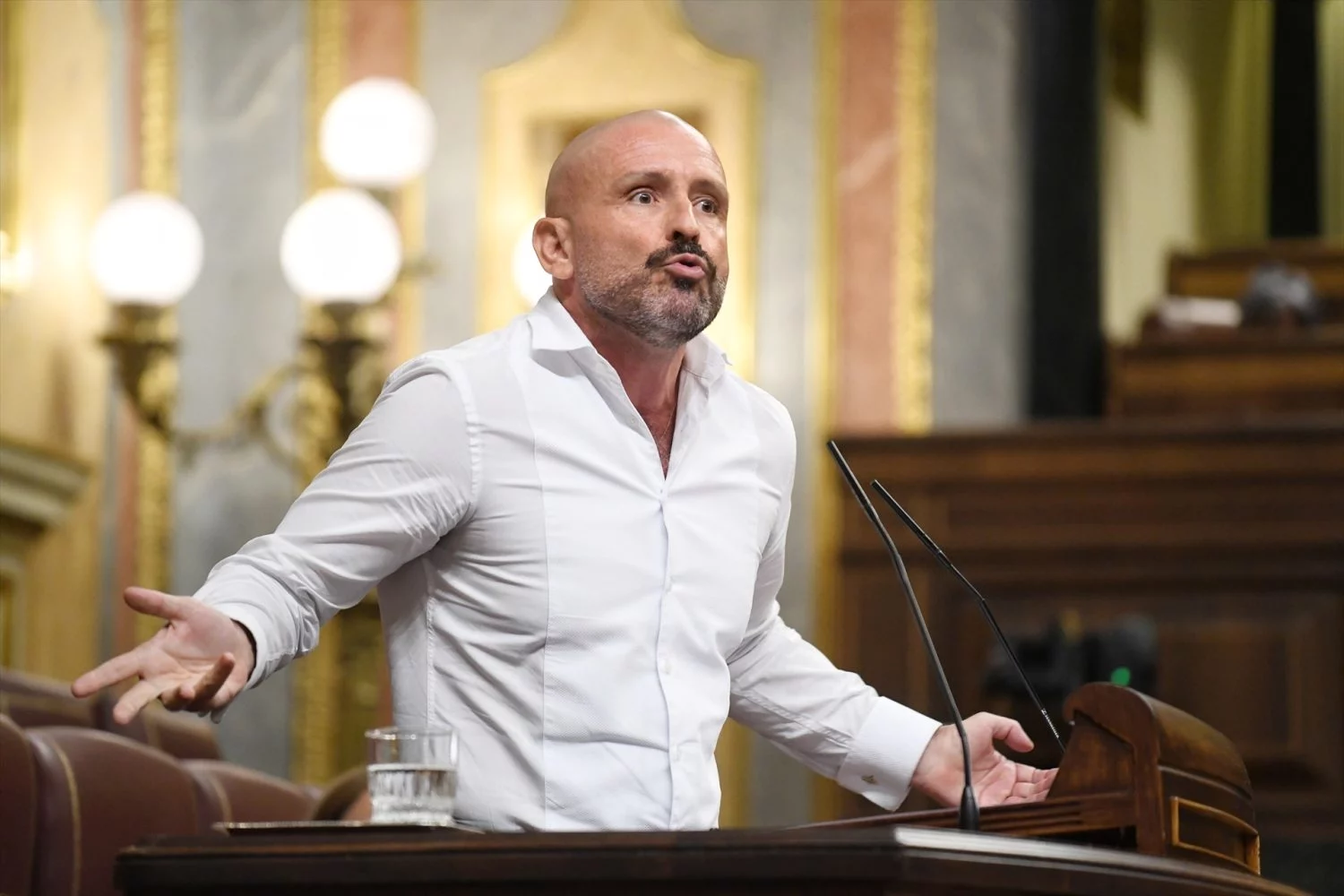El diputado del PP Jaime Miguel de los Santos durante una sesión plenaria en el Congreso de los Diputados, a 24 de junio de 2025, en Madrid (Fuente: Agencias)