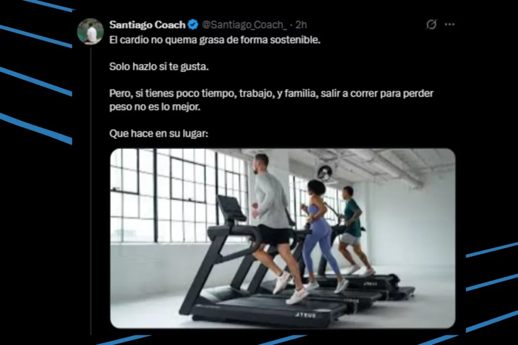 Hacer cardio no es para perder peso 
