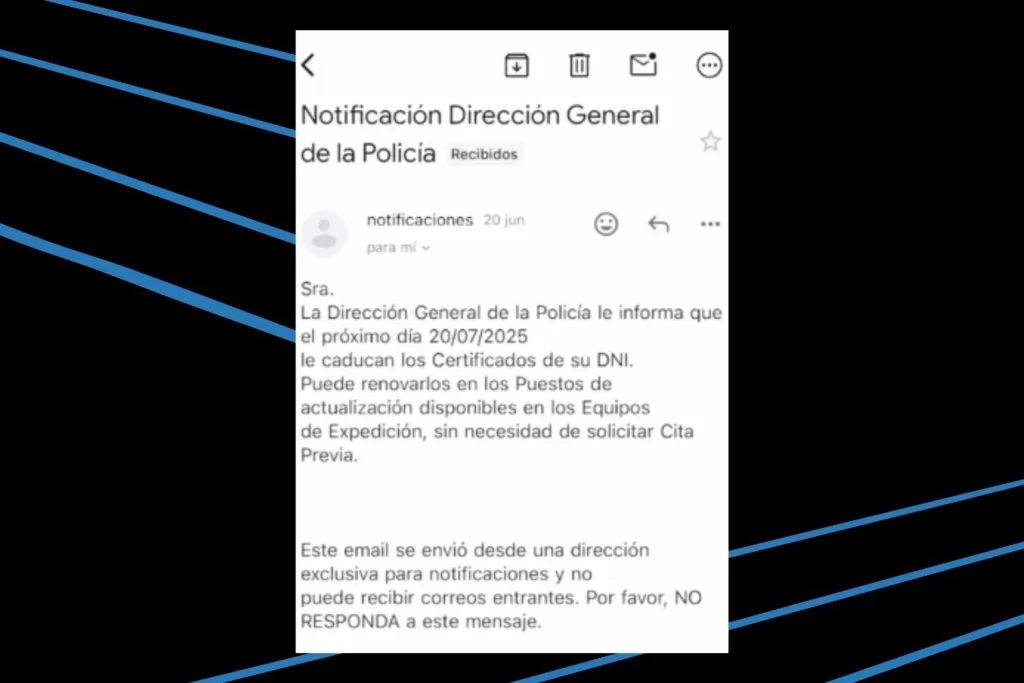 Esta notificación de la Policía Nacional cambia por completo la forma de renovar tu DNI 1 Moncloa La notificación de la Policía Nacional sobre tu DNI