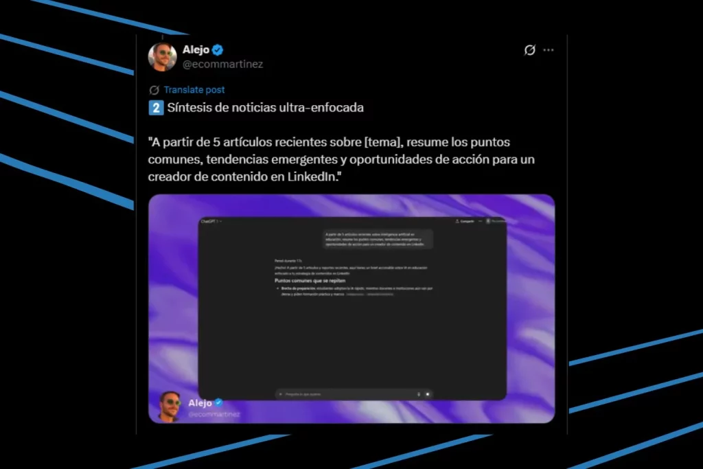Ingeniero revela 10 prompts clave de ChatGPT-5 para mejorar tu productividad laboral 2 Moncloa La eficiencia de estos prompts son lo que necesitas