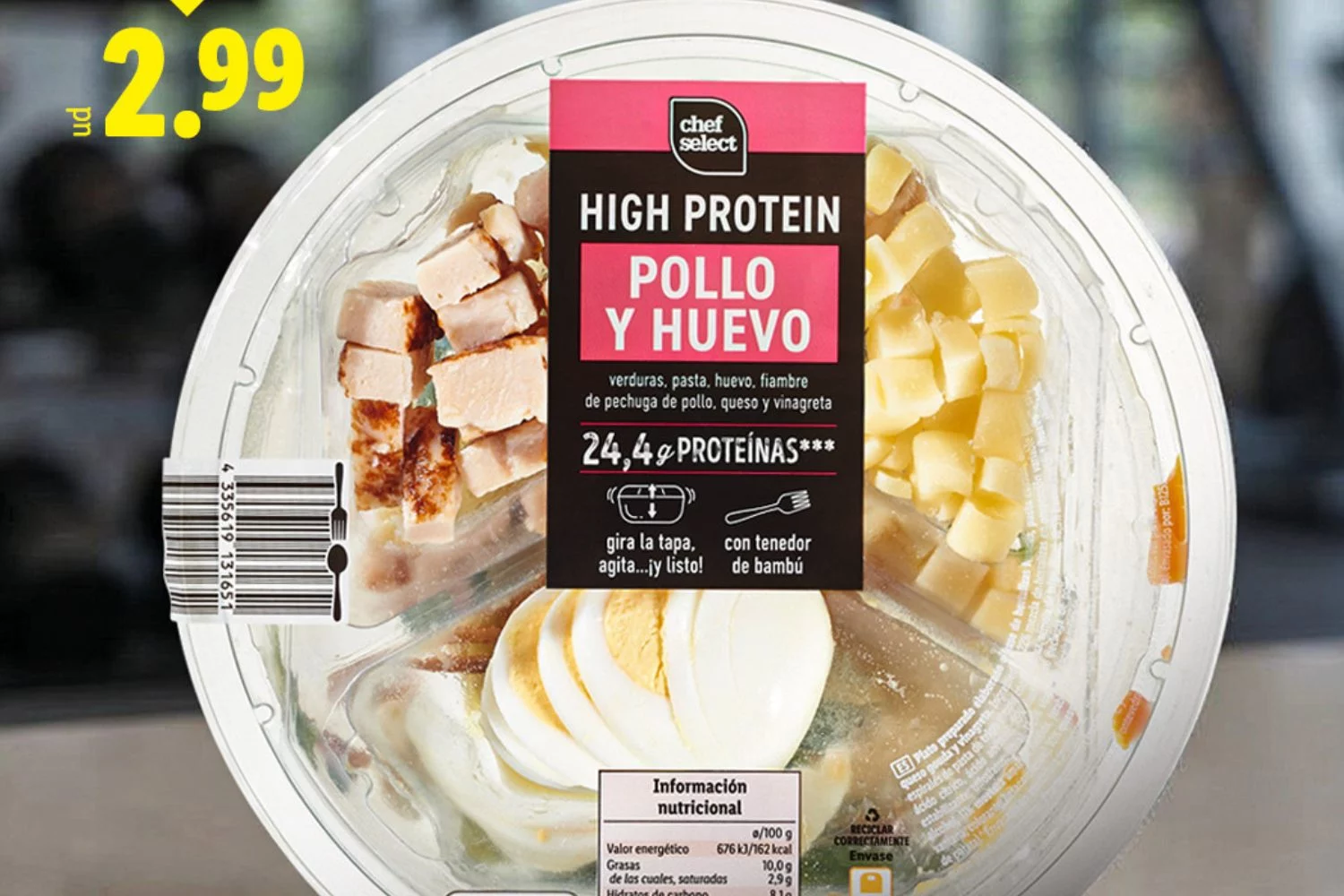 Pollo, huevo y 24 gramos de proteína: la novedad de Lidl que necesitas en tu dieta 1 Moncloa Esta novedad de Lidl está cargada de proteína