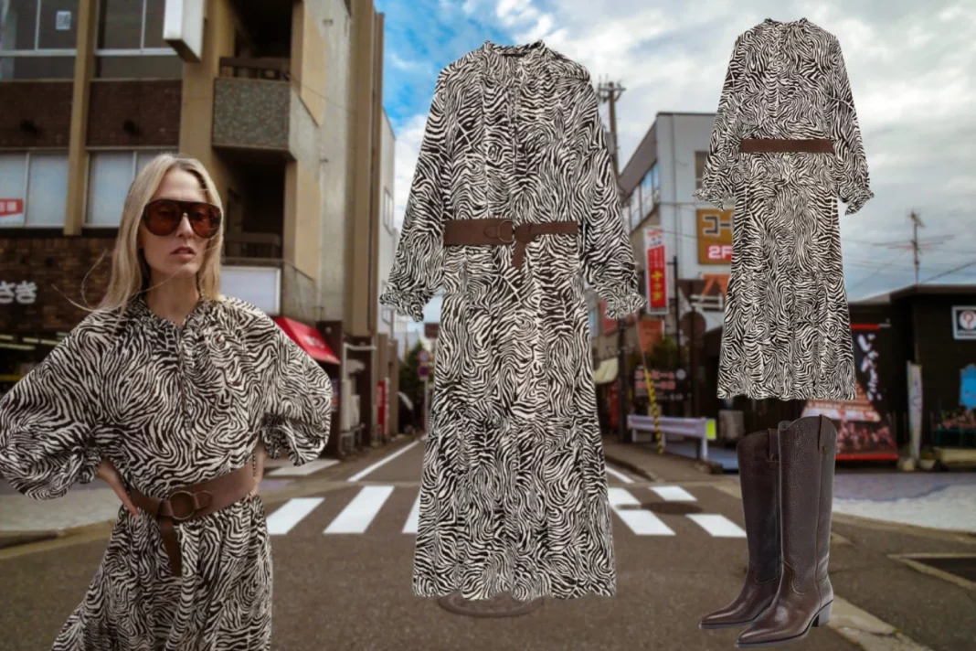 Es vestido animal print de Zara es una belleza
