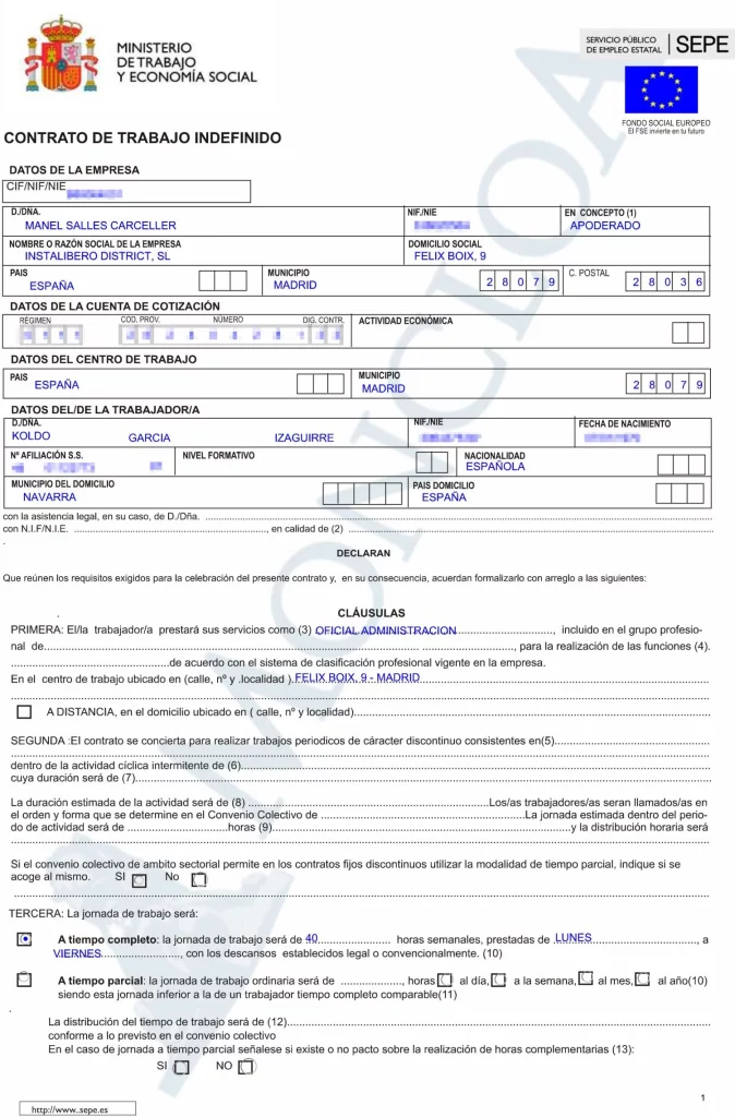 La nómina de Koldo García cuando trabajó para Hidrocarburos: 1.950€ mensuales 1 Moncloa El contrato de Koldo 1 Moncloa