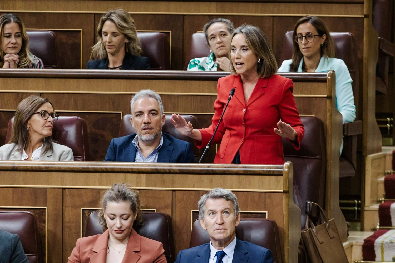 La diputada del PP Cuca Gamarra interviene durante un pleno en el Congreso de los Diputados, a 10 de septiembre de 2025, en Madrid (Fuente: Agencias)