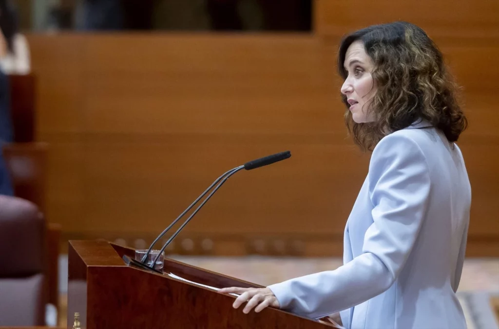 La Comunidad de Madrid lanza un Plan forestal que busca blindar los bosques contra el fuego 1 Moncloa EuropaPress 6946361 presidenta comunidad madrid isabel diaz ayuso interviene debate estado Moncloa