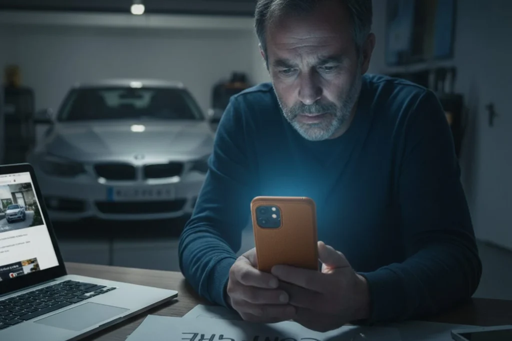 Jorge Alcalá (55), mecánico advierte que la estafa del Bizum invertido sigue activa: “Quise vender mi coche y me quedé sin dinero” 1 Moncloa Cuidado al vender tu coche y la estada del Bizum invertido